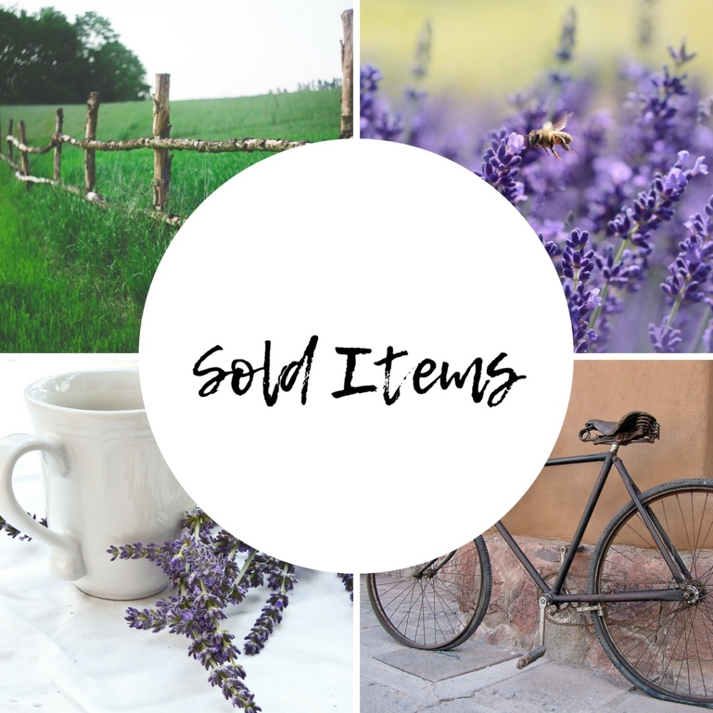 All items below have been sold!